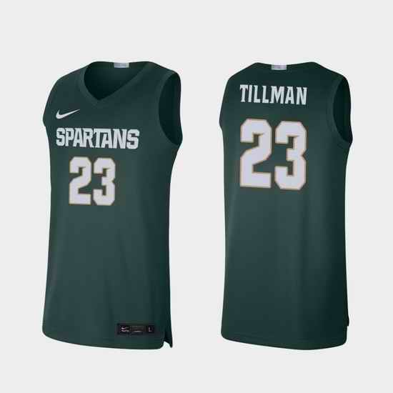 Men Michigan State Spartans Xavier Tillman Alumni Limited Green College Baketball Jersey